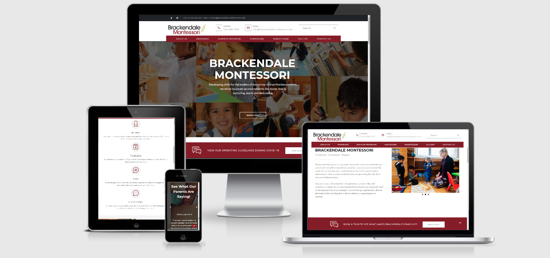 Local Maps optimized authority website for a service brand