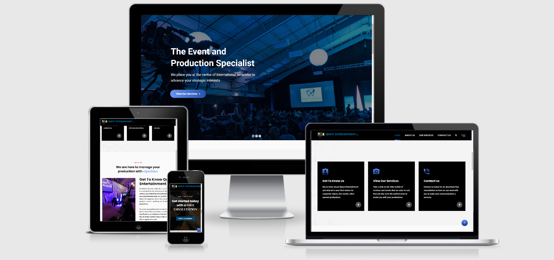 Service area landing page for a residential contractor
