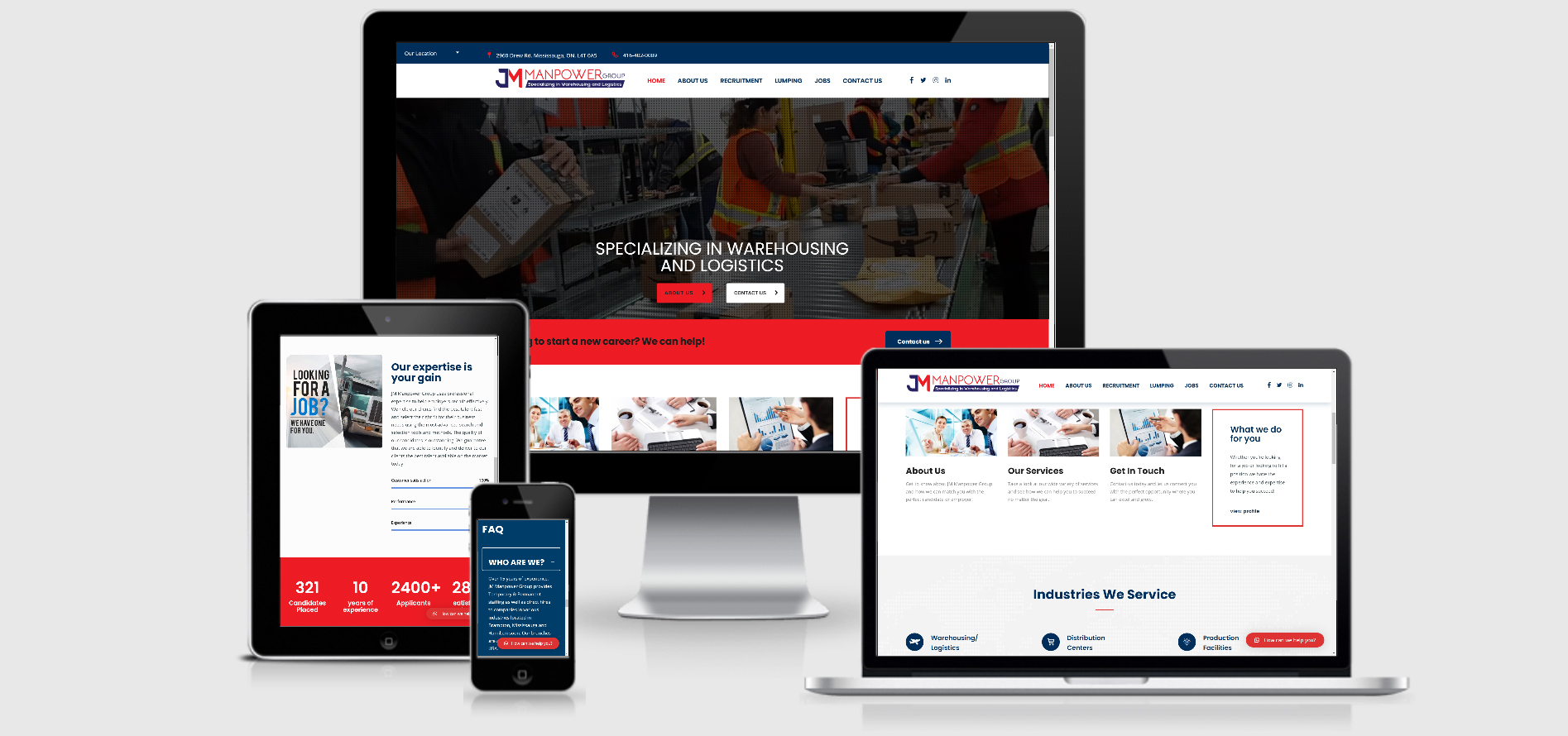 Conversion-focused home services and trades company website