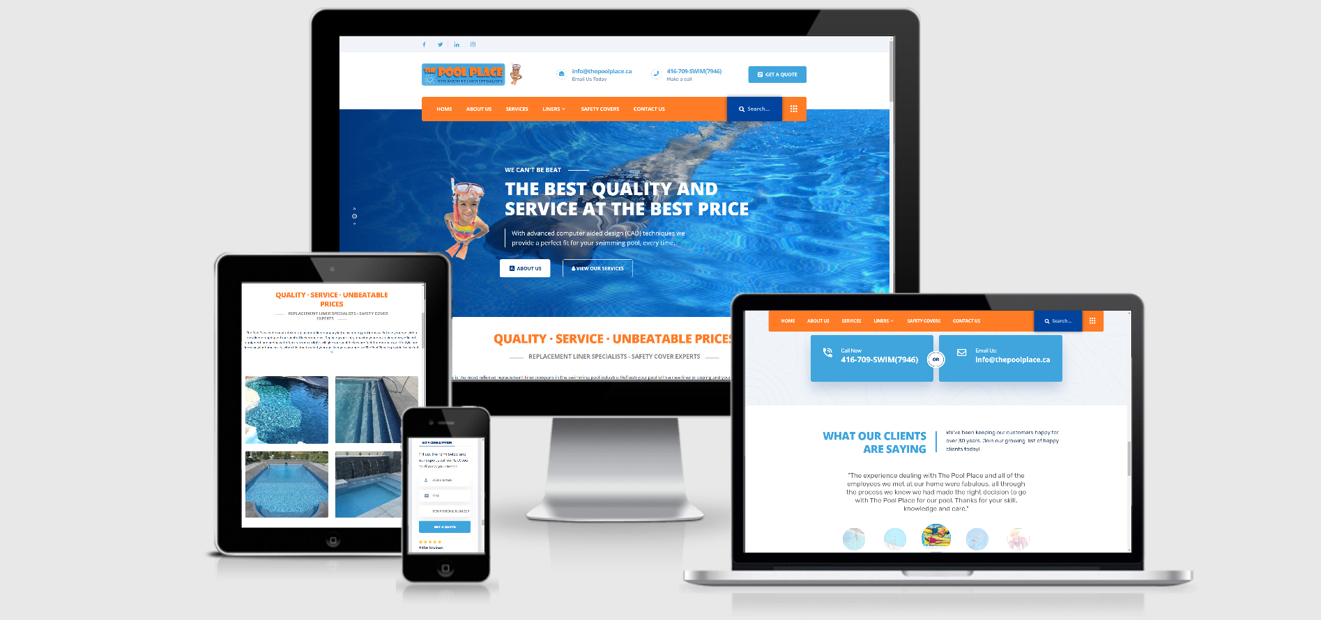 Mobile-first website for a national service company