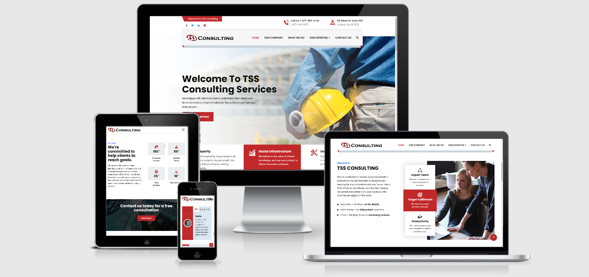 Branded trust-signal website for a professional services firm